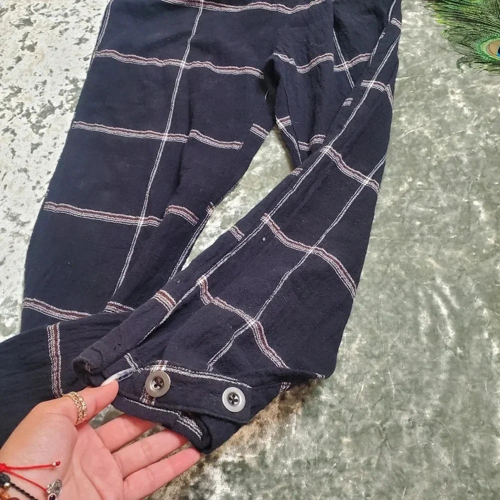Free People Keep It In Check Plaid Jumpsuit - Picture 3 of 8